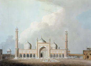 La Mosquée Jummah, Delhi, planche XXIII de 
